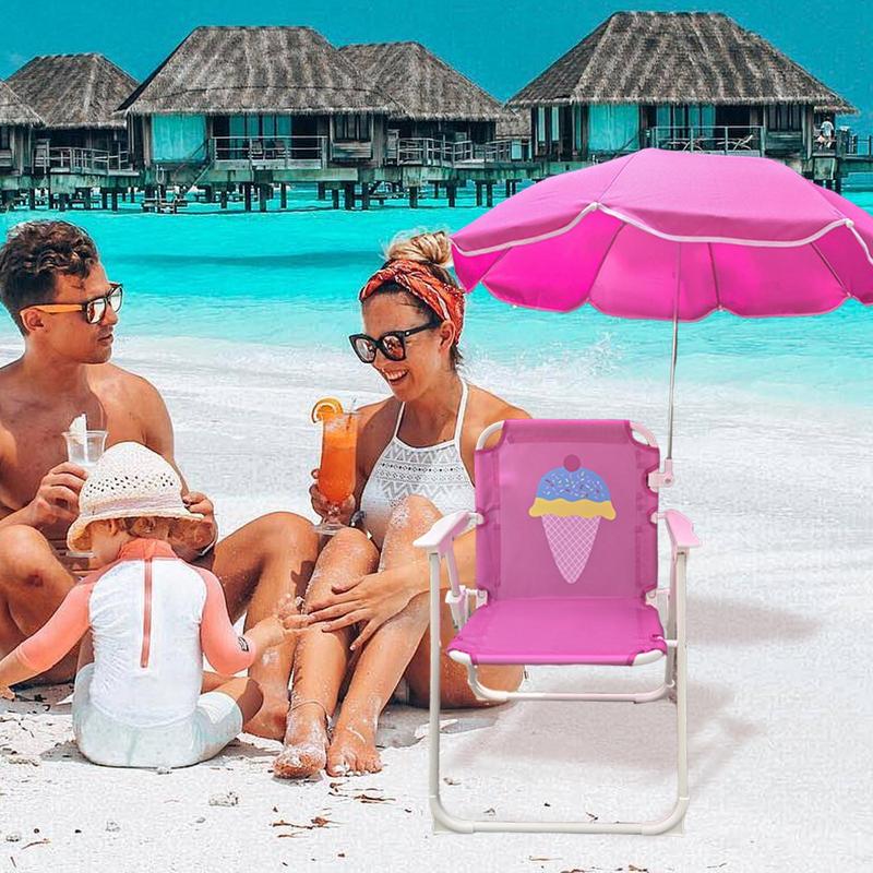 เด็กร่มเก้าอี้เก้าอี้ทรายชายหา - Kids Outdoor Lawn Chair บทวิจารณ์และราคา