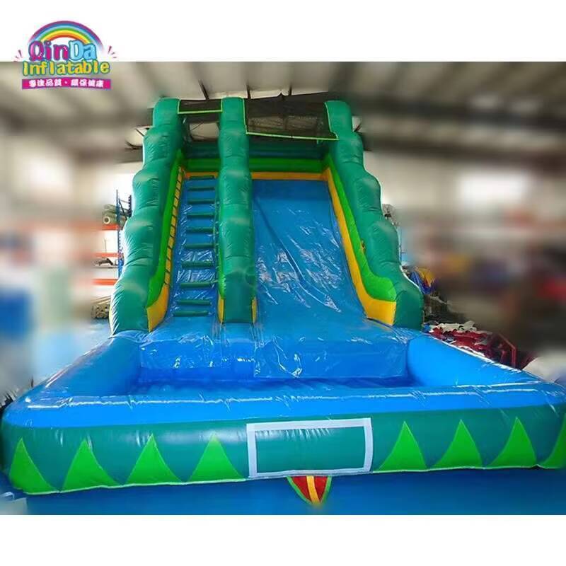 สไลเดอร์น้ําเป่าลมราคาถูกพร้อม - Kids Outdoor Inflatable Water Slide บทวิจารณ์และราคา