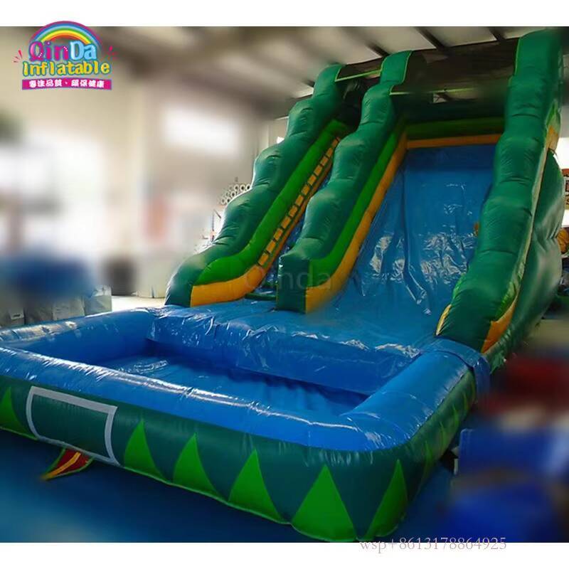สไลเดอร์น้ําเป่าลมราคาถูกพร้อม - Kids Outdoor Inflatable Water Slide บทวิจารณ์และราคา